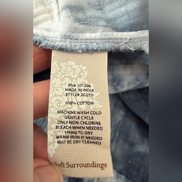 Soft Surroundings Islander Jacket - Waterfall Tie Dye - M - Picture 12 of 15